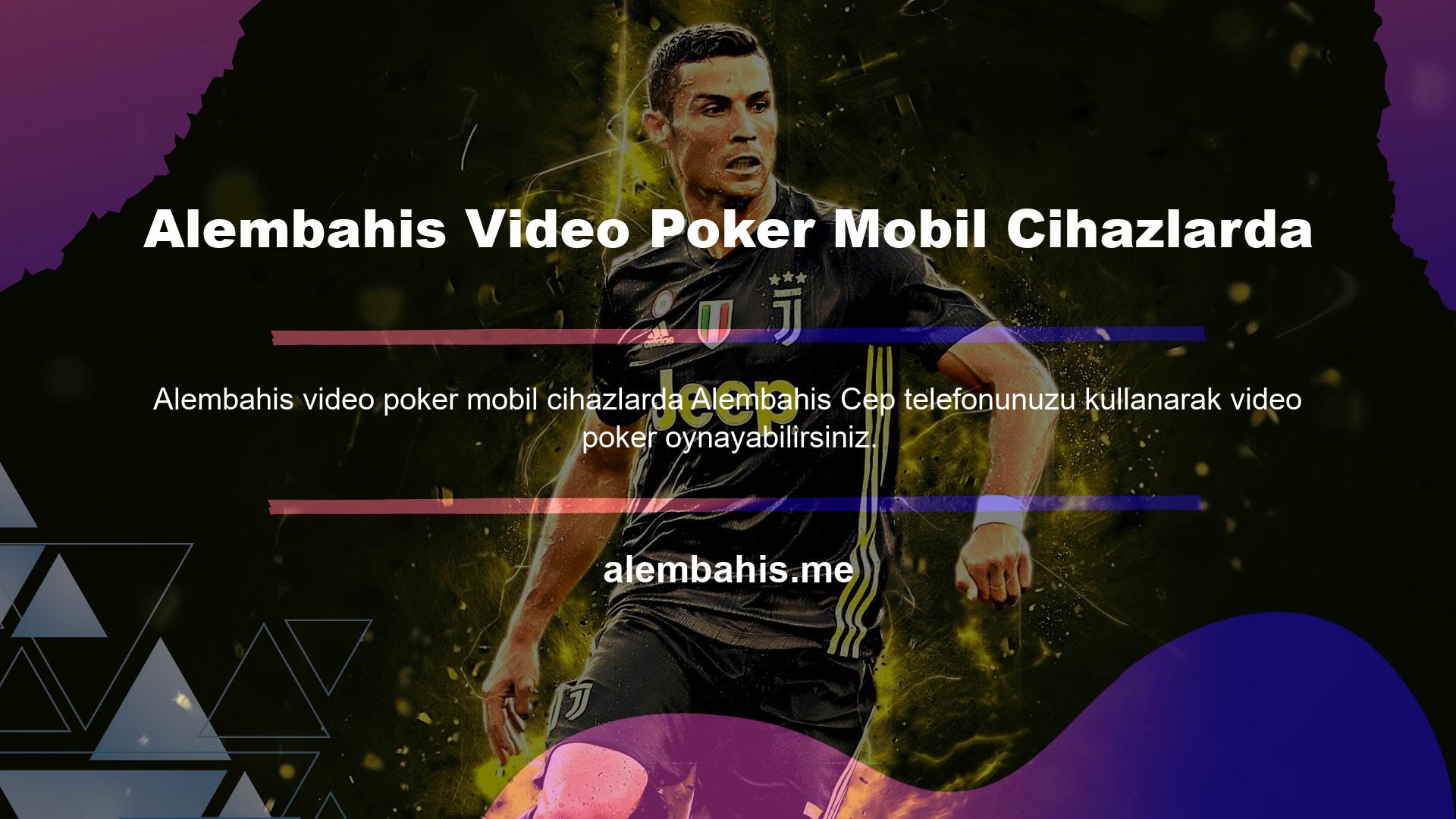 Alembahis Video Poker Mobil Cihazlarda