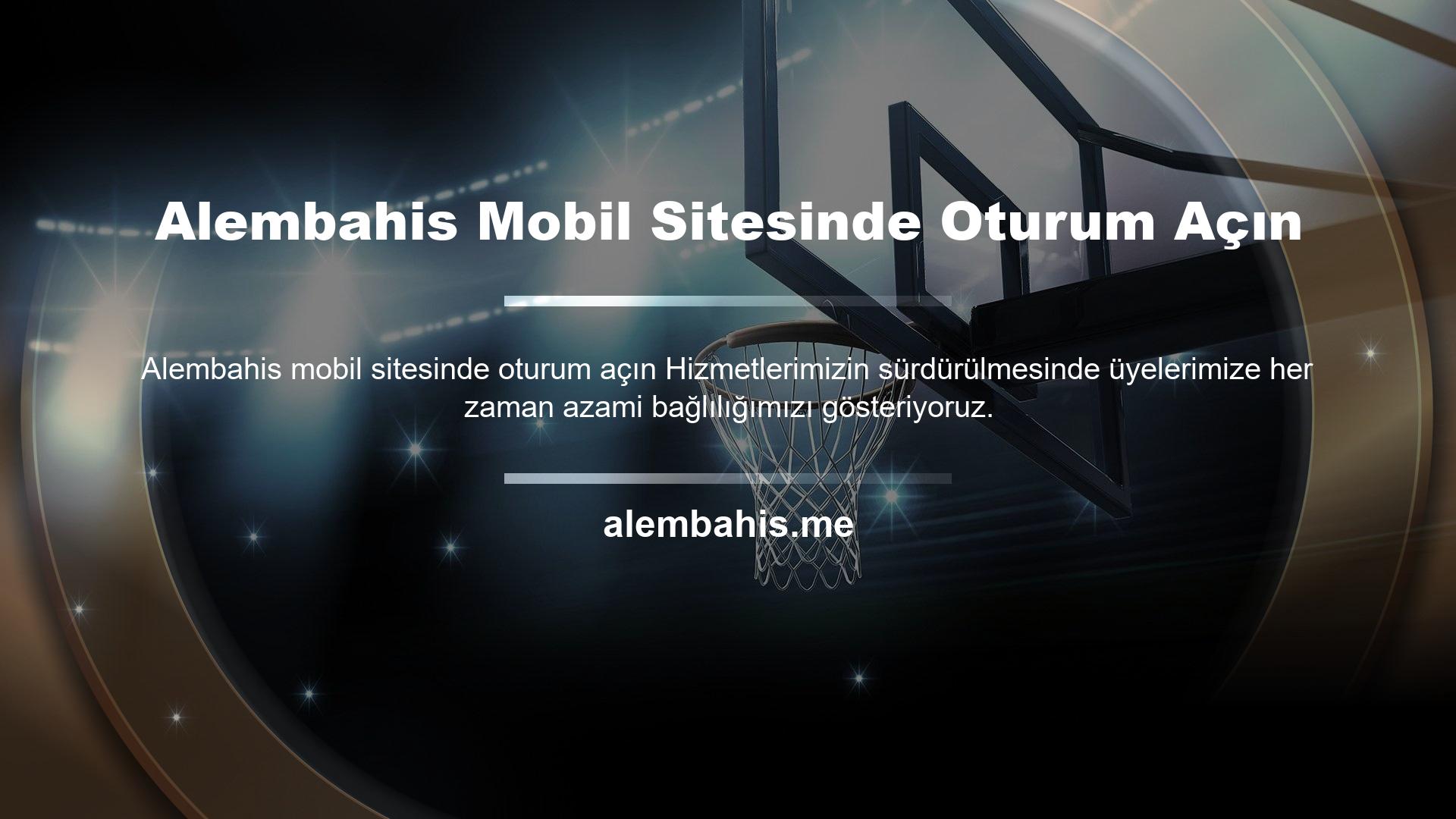 Mobil sistem, Alembahis mobil sitesine erişim için sorunsuz ve kesintisiz iletişim sağlar