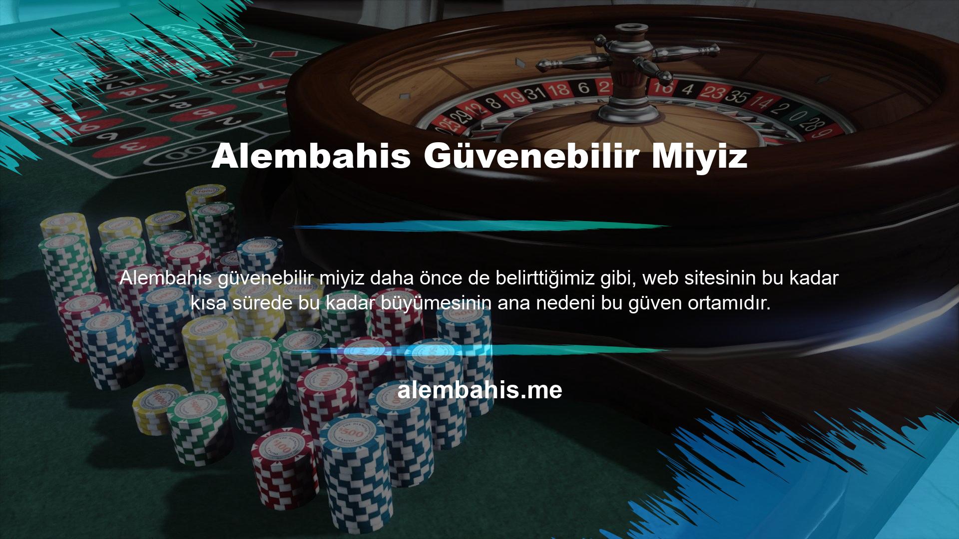 Alembahis Casino, kalite ilkeleri arasında güvenirliği ön planda tutar ve bu aşamada taviz vermez