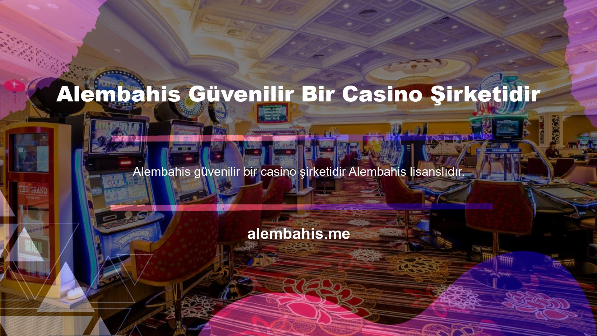 Alembahis web sitesi lisanslı bir casino sitesidir